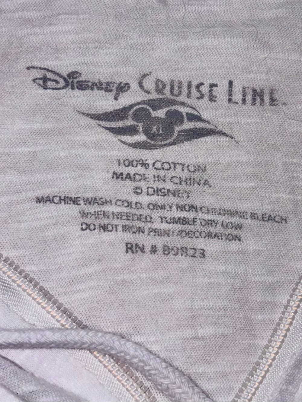 Disney Cruise Line Lightweight Zip Up Sz XL - Picture 4 of 9